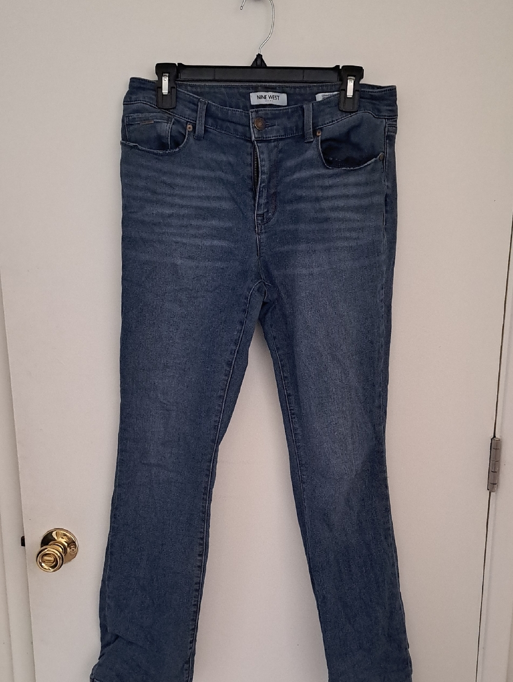 Nine West Dark Blue Skinny Jeans with Subtle Fading